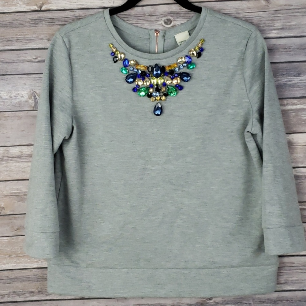 Cover Stitched Large sweater